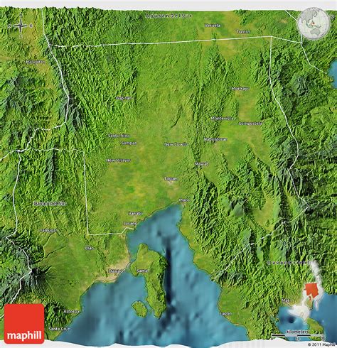 Satellite 3D Map of Davao .